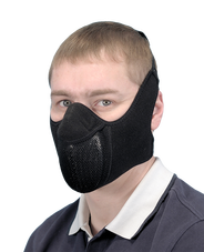 Тепловая маска Полумаска с двумя креплениями арт. ТМ 2.1. (черный)