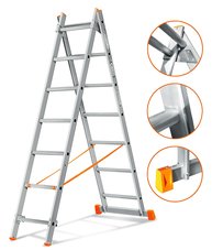 Двухсекционная лестница Гранит 2х7