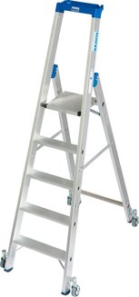 Стремянка с роликами stabilo 1х5