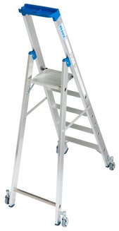 Стремянка с роликами stabilo 1х5