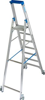 Стремянка с роликами stabilo 1х7