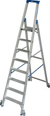 Стремянка с роликами stabilo 1х8