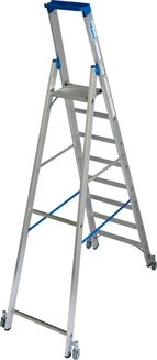 Стремянка с роликами stabilo 1х8