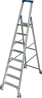 Стремянка с роликами stabilo 1х8