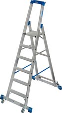 Стремянка с роликами и траверсой Stabilo 1х6
