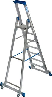 Стремянка с роликами и траверсой Stabilo 1х7