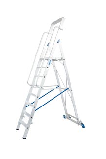 Стремянка с большой площадкой stabilo 1х8