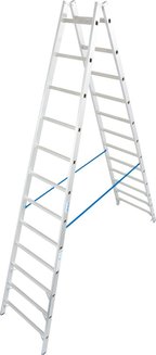 Двухсторонняя стремянка с перекладинами stabilo 2х12