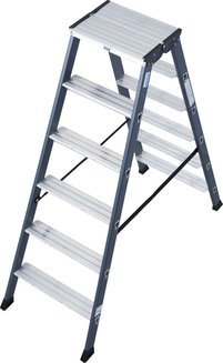 Двухсторонняя анодированная стремянка SePro D monto 2х6