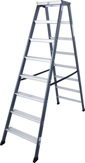 Двухсторонняя анодированная стремянка SePro D monto 2х8