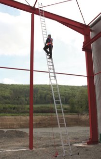 Двухсекционная лестница с тросом stabilo 2х24