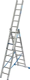 Универсальная трехсекционная лестница +S stabilo 5.95м