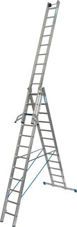 Универсальная трехсекционная лестница +S stabilo 9.10м