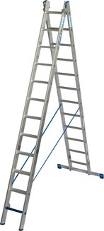 Универсальная двухсекционная лестница +S stabilo 6.70м