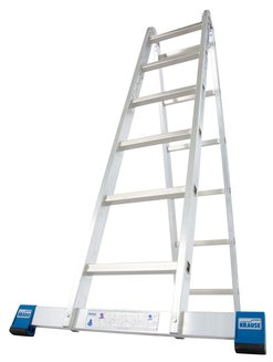 Двухсторонняя шарнирная лестница stabilo 2х6
