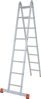 Двухсторонняя шарнирная лестница TriMatic Monto 2х8