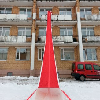 Трап спасательный пожарный 2 этаж
