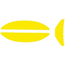 Наклейка для каски ARES neon yellow