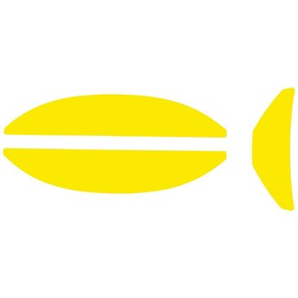 Наклейка для каски ARES neon yellow