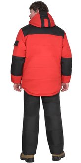 Куртка зимняя 5501 красная с черным