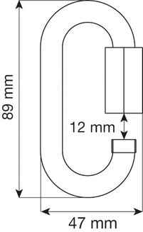 Oval 10 mm Quick Link Steel
