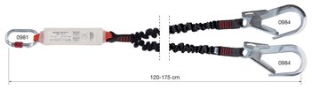SHOCK ABSORBER REWIND DOUBLE с соединительными элементами из алюминиевого сплава